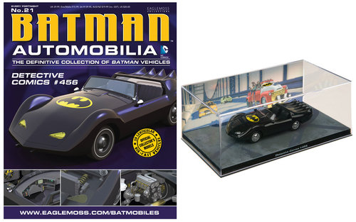 Batman Automobilia Magazin mit 1/43 Diecast-Modell #21 Batmobile (Detective Comics #456)