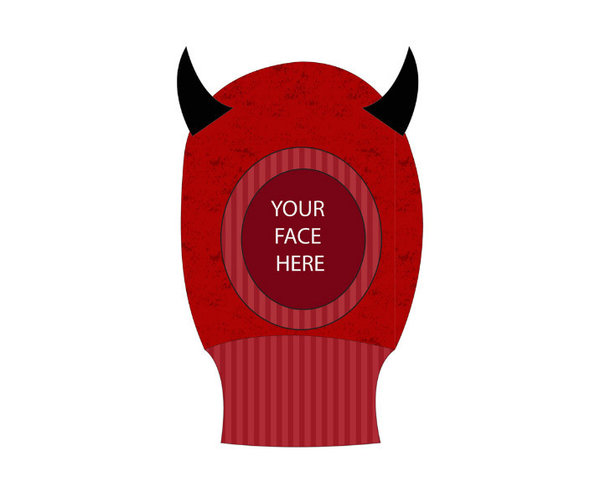 Freaks And Friends Beanie Devil Open Face Mask
