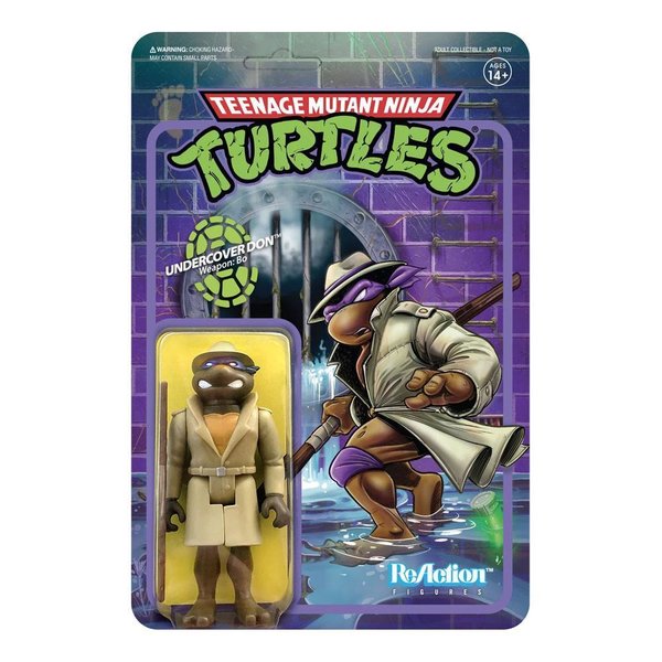 Teenage Mutant Ninja Turtles ReAction Actionfigur Undercover Donatello 10 cm