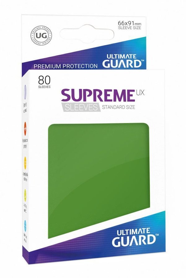 Ultimate Guard Supreme UX Sleeves Standardgröße Grün (80)