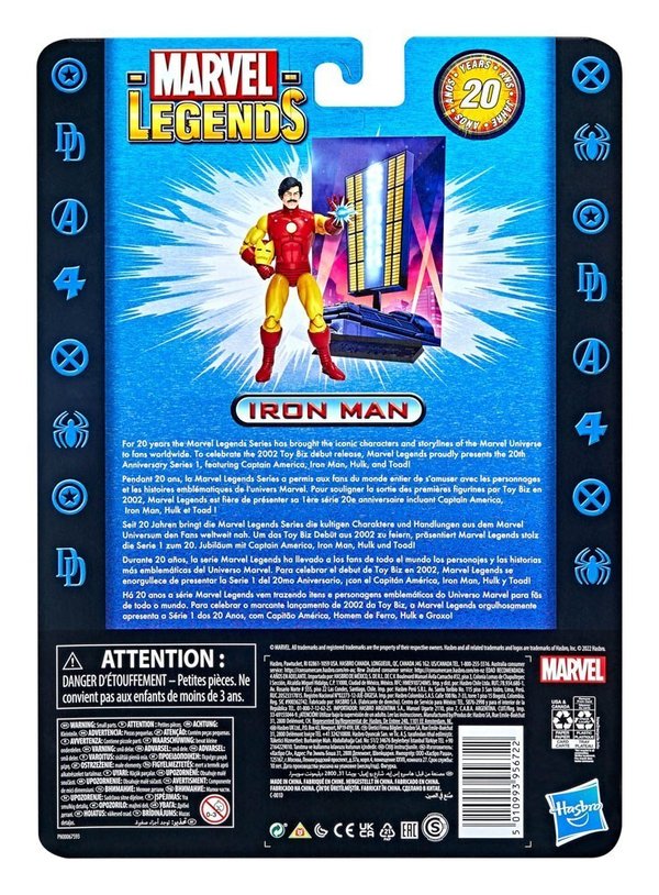 Marvel Legends 20th Anniversary Series 1 Actionfigur 2022 Iron Man 15 cm