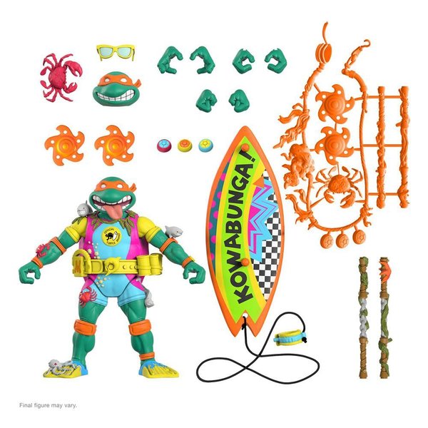 Teenage Mutant Ninja Turtles Ultimates Actionfigur Sewer Surfer Mike 18 cm