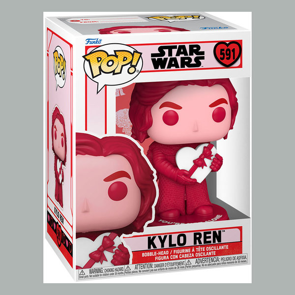 Star Wars Valentines POP! Star Wars Vinyl Figur Kylo Ren 9 cm