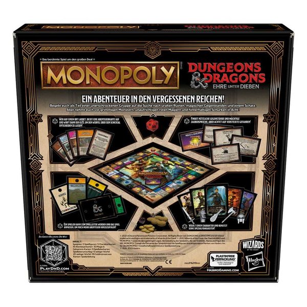 Dungeons & Dragons: Ehre unter Dieben Brettspiel Monopoly *Deutsche Version*