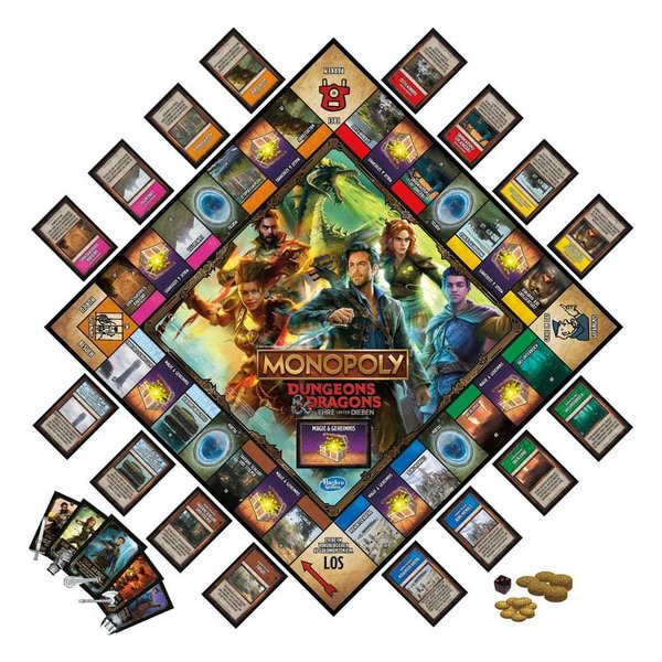 Dungeons & Dragons: Ehre unter Dieben Brettspiel Monopoly *Deutsche Version*