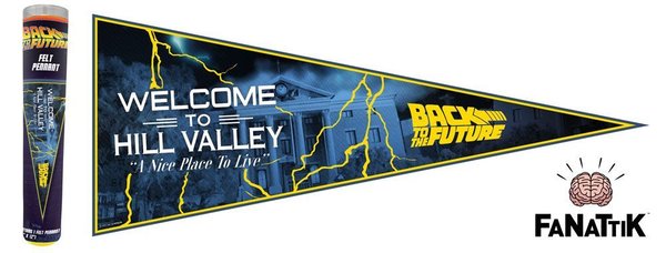 Zurück in die Zukunft Wimpel Welcome To Hill Valley